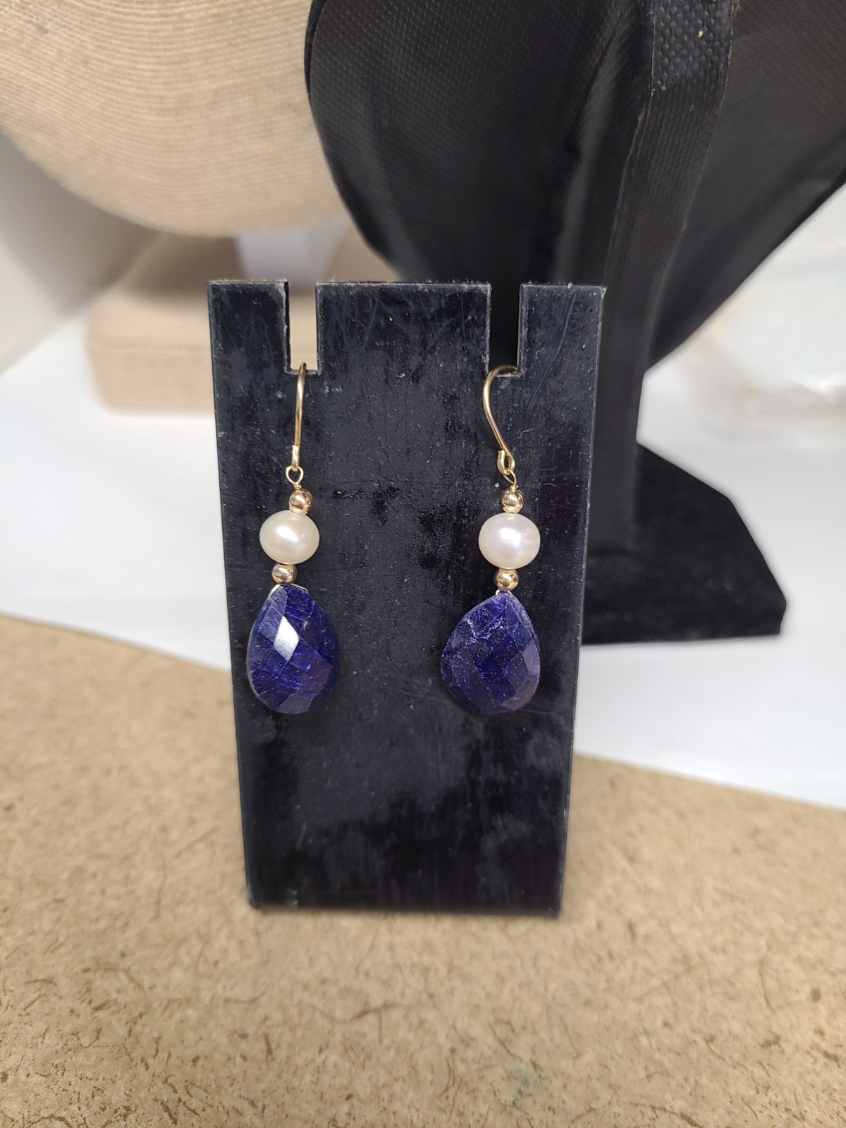 Ross-Simons 20.00 ct. t.w. Gemstone and Cultured Pearl Earrings in 14kt Yellow G