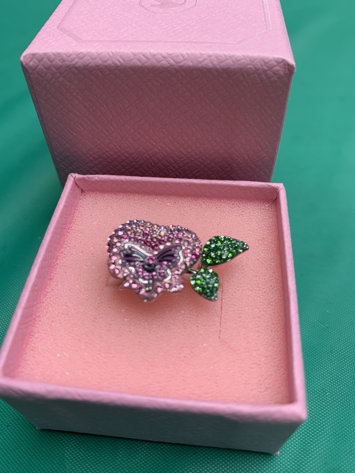 Swarovski Alice Wonderland Flower 50-55 adjustable ring brand new + Gift bag💕❤️