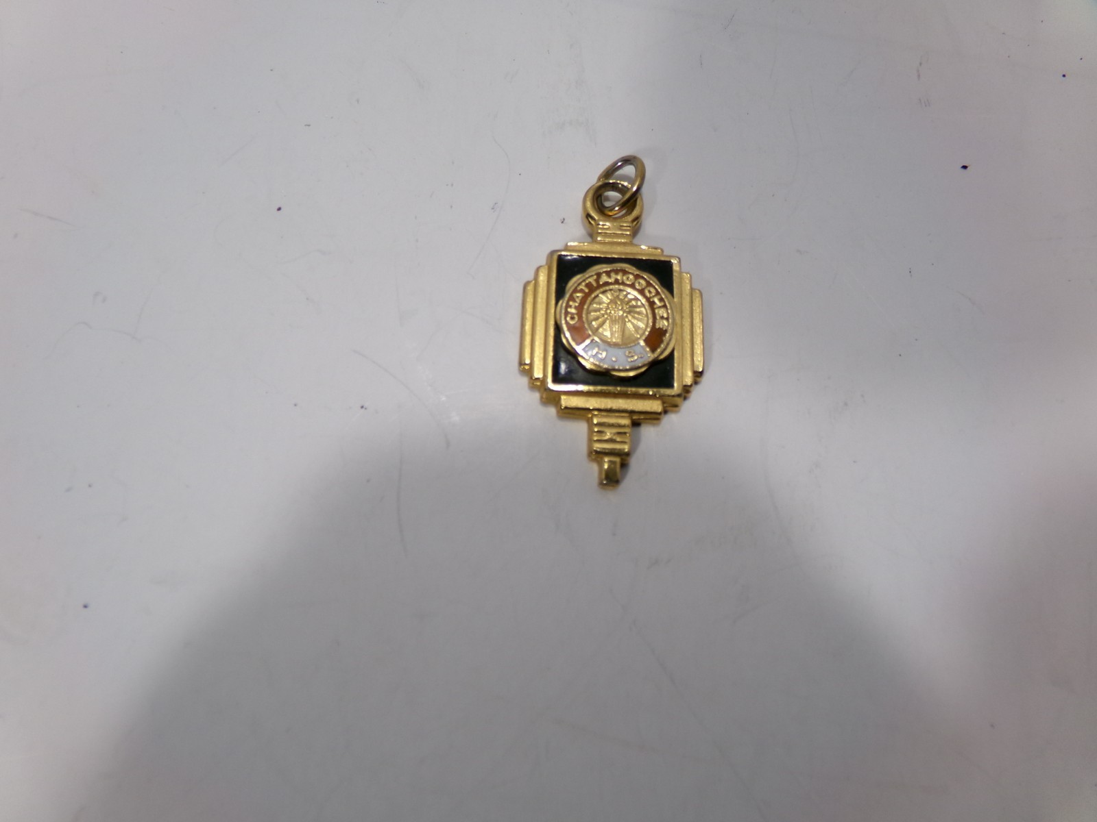 Vintage Kinney CHATTAHOOCHEE High School Charm Pendant Gold Tone – 4.8g