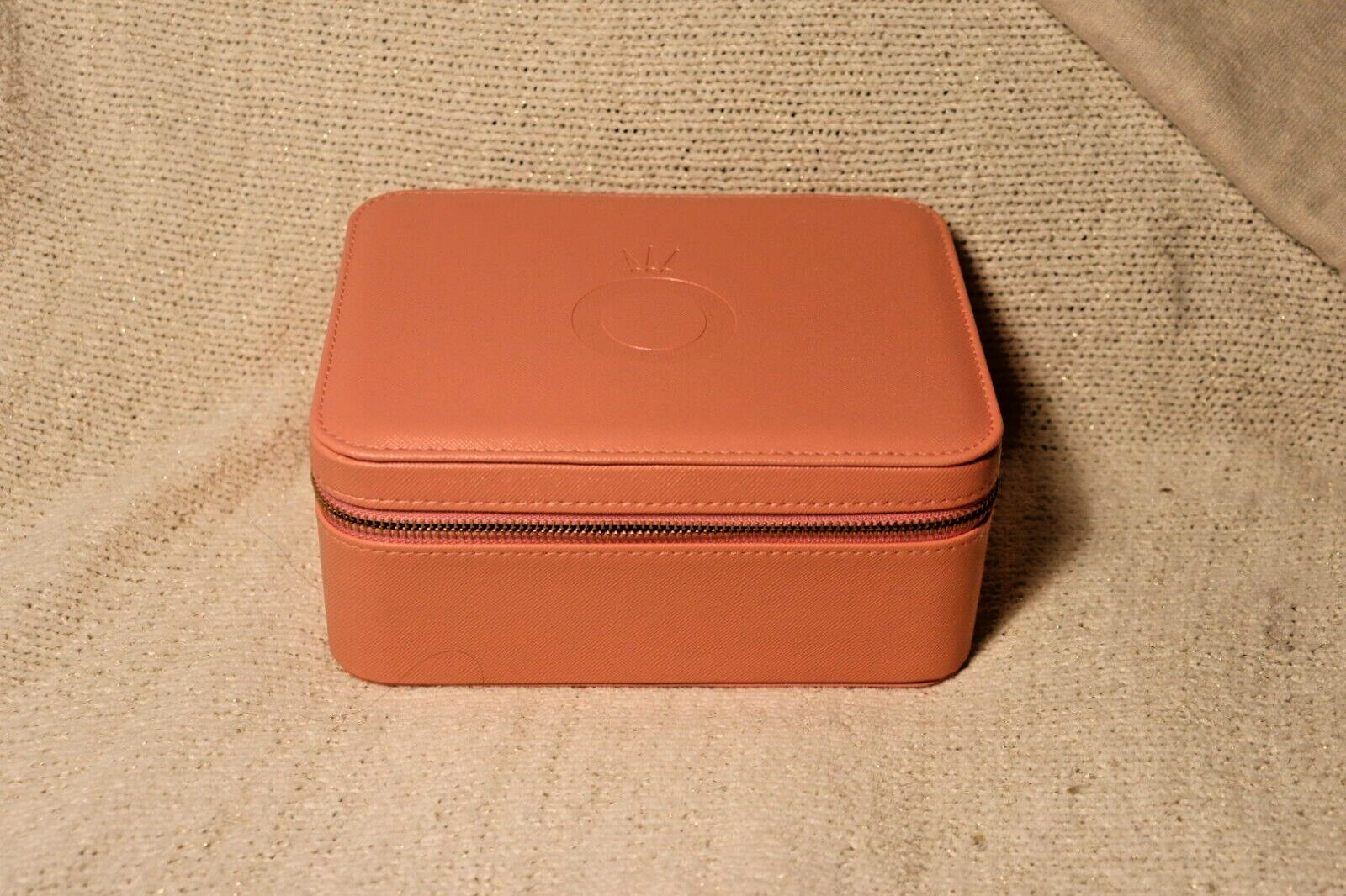 Pandora pink zippered jewelry travel case box organizer