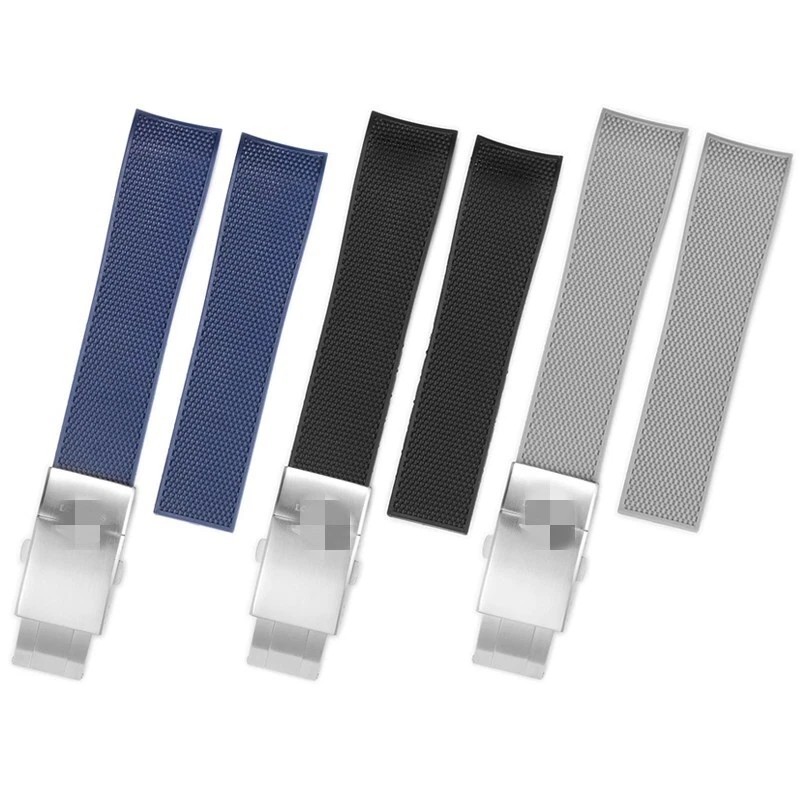 Soft Rubber Silicone waterproof Watch Band Strap 19/21mm fit L.ongines Conquest