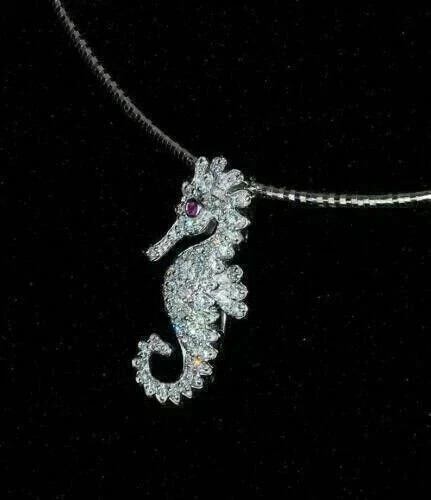 Real Moissanite 2CT Round Cut Women’s Pendant 14k White Gold Plated Free/Chain