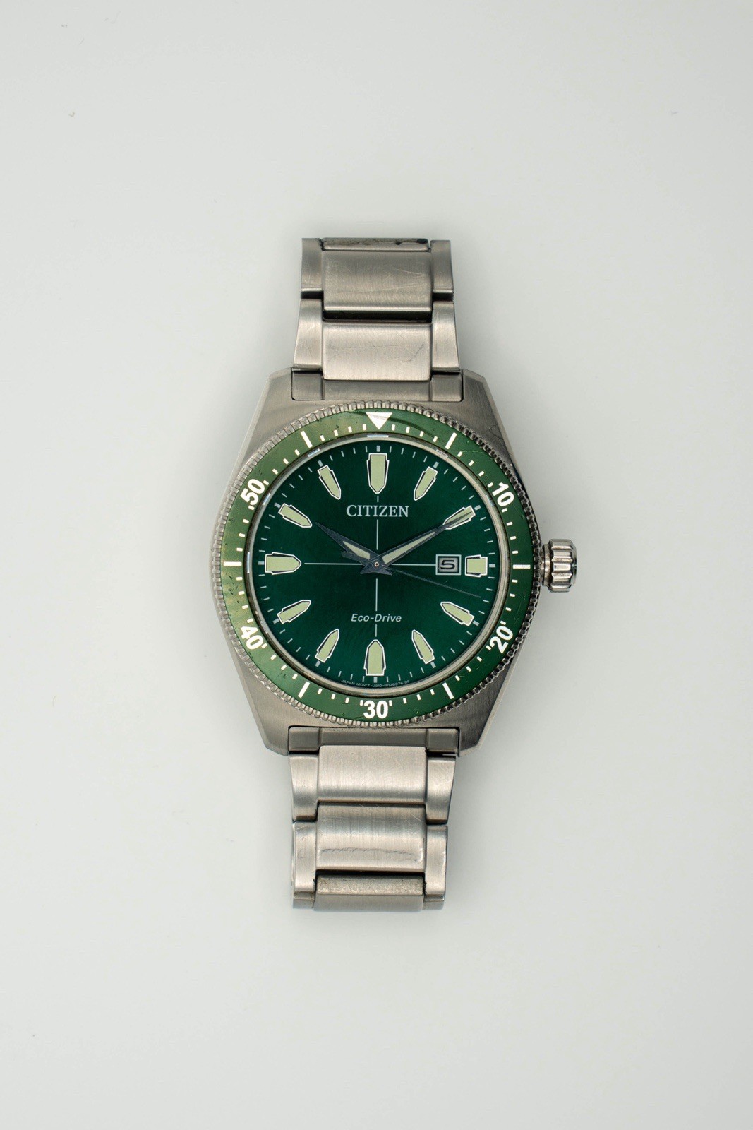 Citizen Eco-Drive Vintage Brycen – Green Dial Stainless Steel (Retails $425)