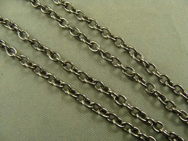 23.62″ Pure Titanium Necklace 3.5mm O shaped chain Anti-allergy Necklace