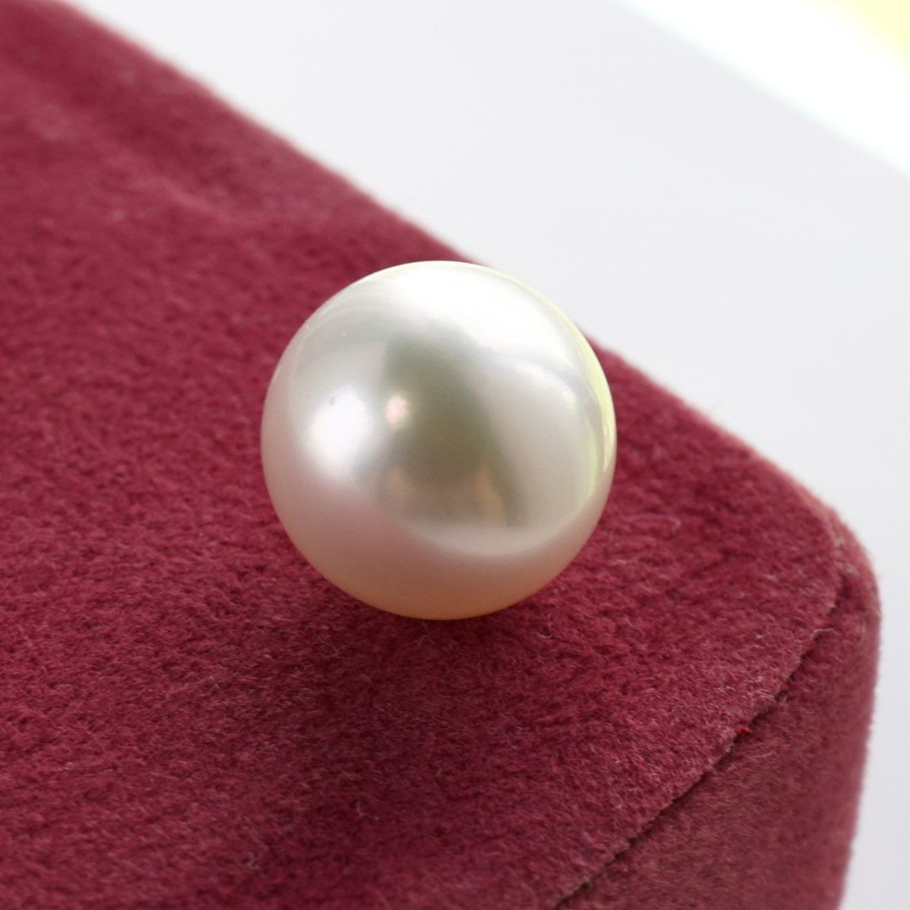 5A 11.7mm Round White Australian South Sea Loose Pearl,High Luster,Certificate
