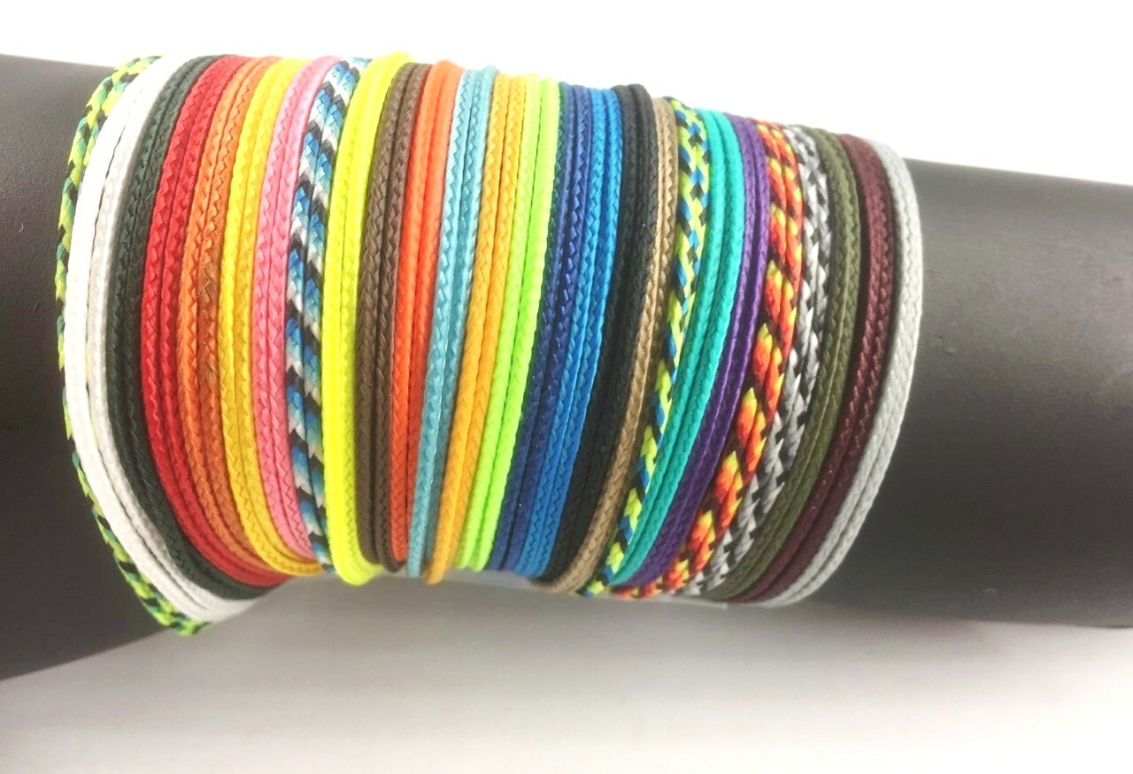 Handmade Micro Cord BROcelet Bracelet Single String Surfer Knot Closing Wrist