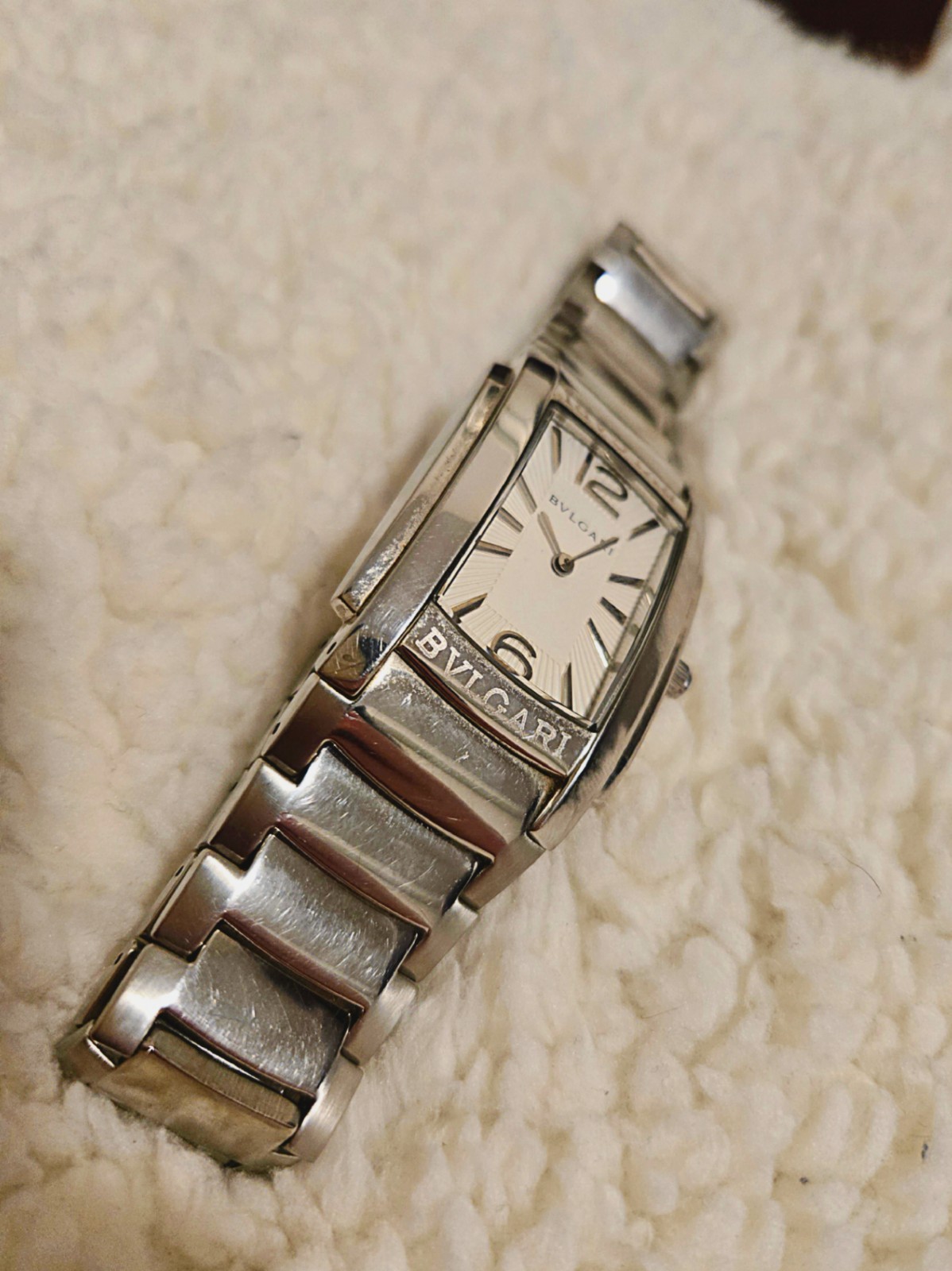 [NEW] BVLGARI Watch RT45S Rettangolo – Silver/Stainless Steel