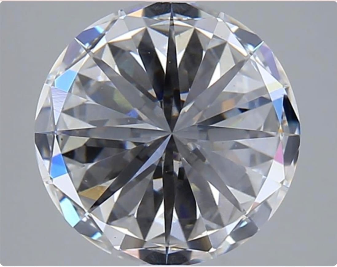 1.37 Ct Round Cut IGI Certified Lab Grown CVD Diamond E Color VS2 Clarity Stone
