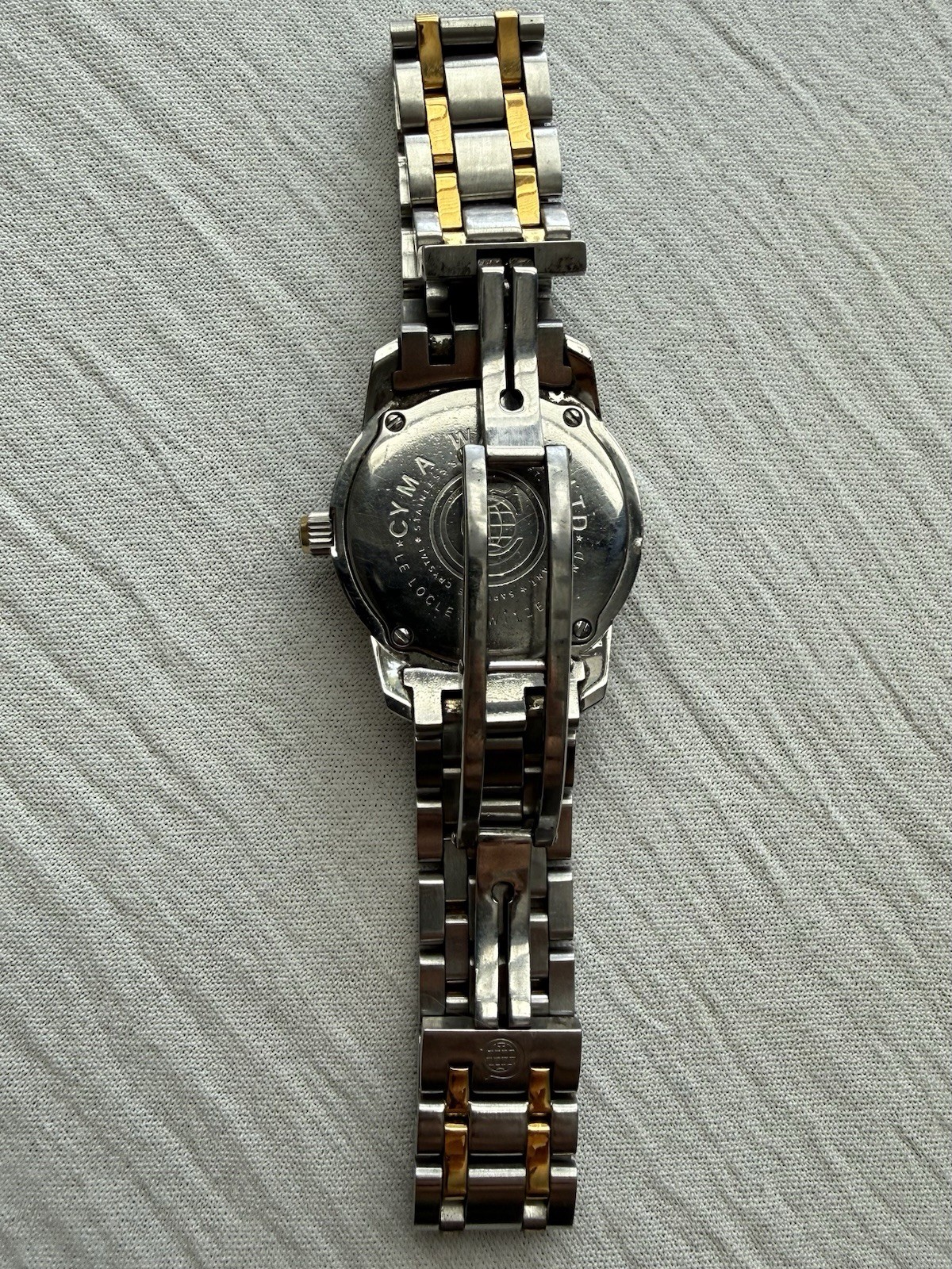Cyma Le Locle 50m 28mm Swiss Quartz Watch 5.75”