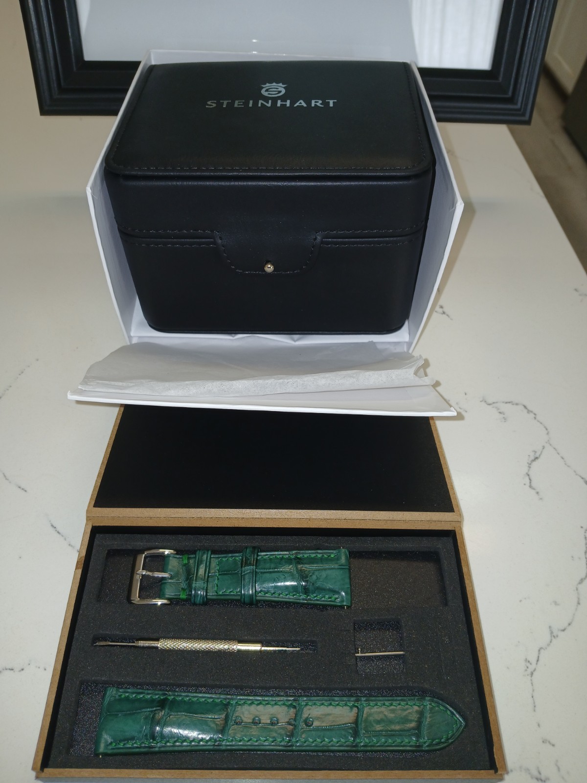 Steinhart Ocean 1 Green Ceramic 42mm Swiss Automatic Watch 103-1031