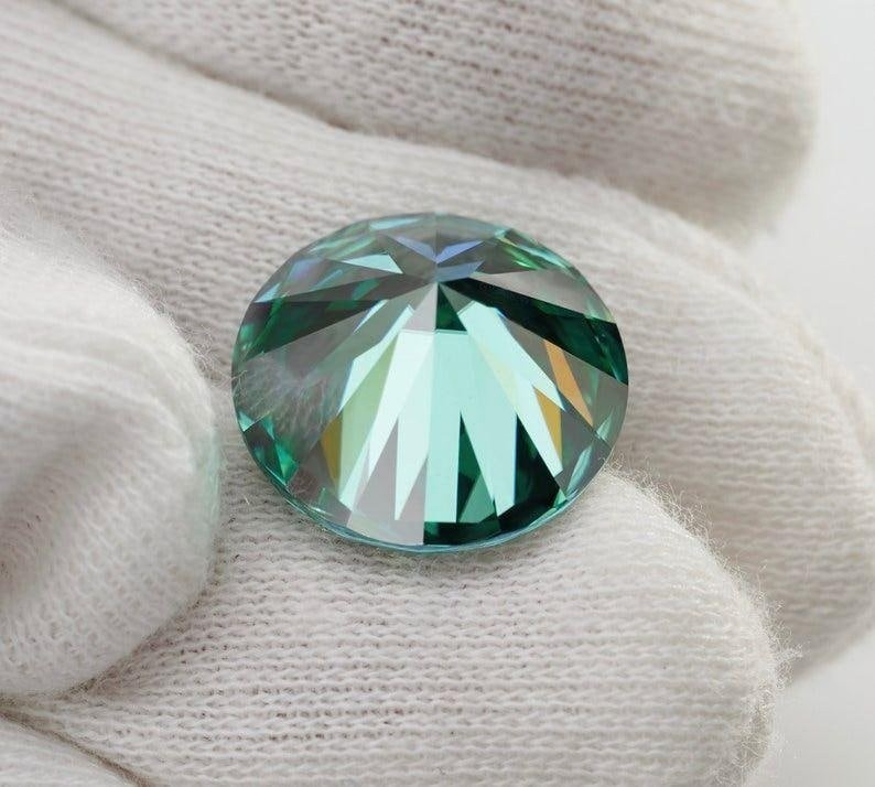 1 Ct Green Diamond Loose Round Cut VVS1 D Grade Gemstone +1 gift for solitare