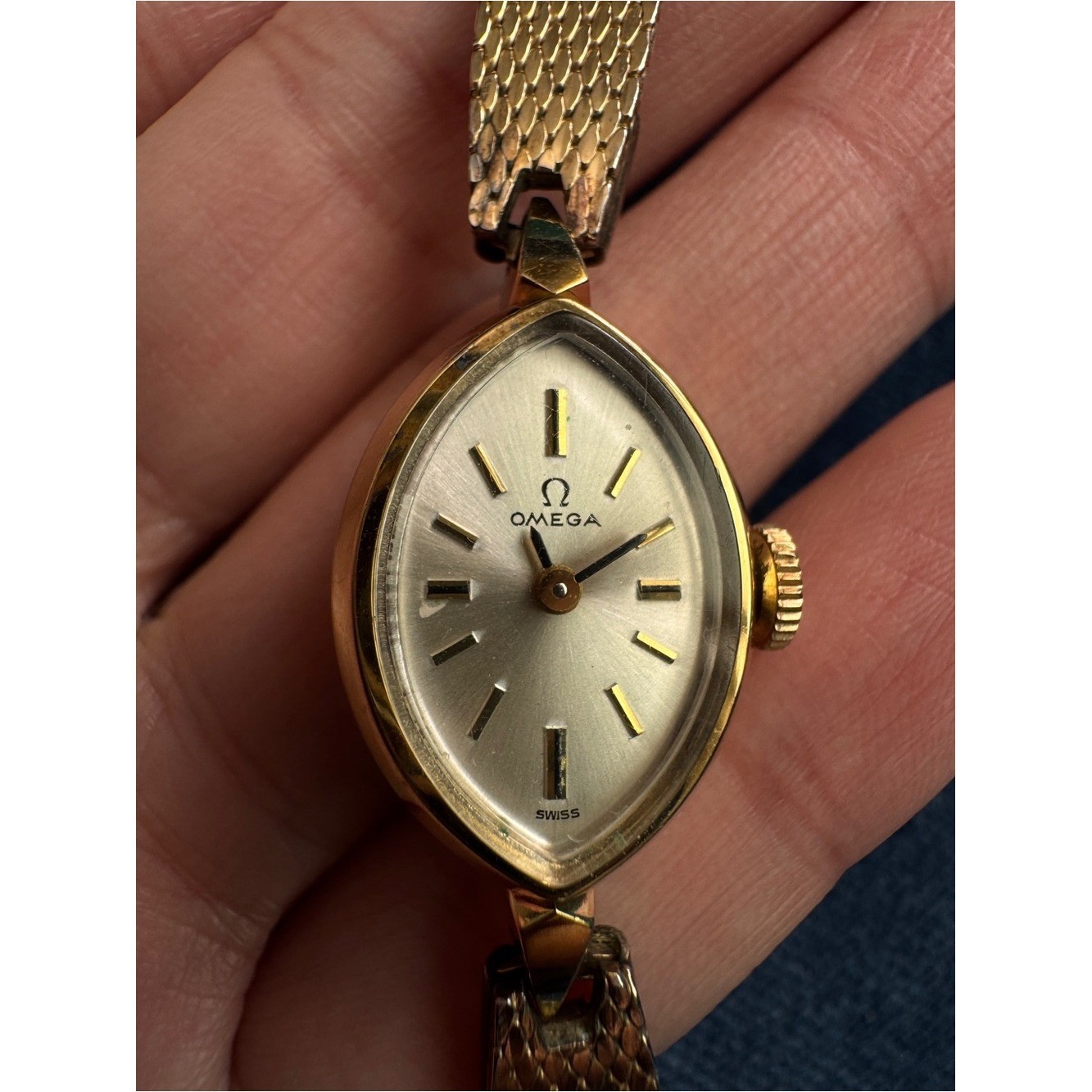 Vintage OMEGA 17 Jewels 1OK gold-filled Manual Wind Cocktail Watch