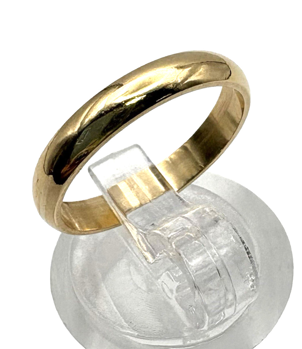 estate 14k yellow 3mm gold band 1.95g sz5.5 $1000 #739