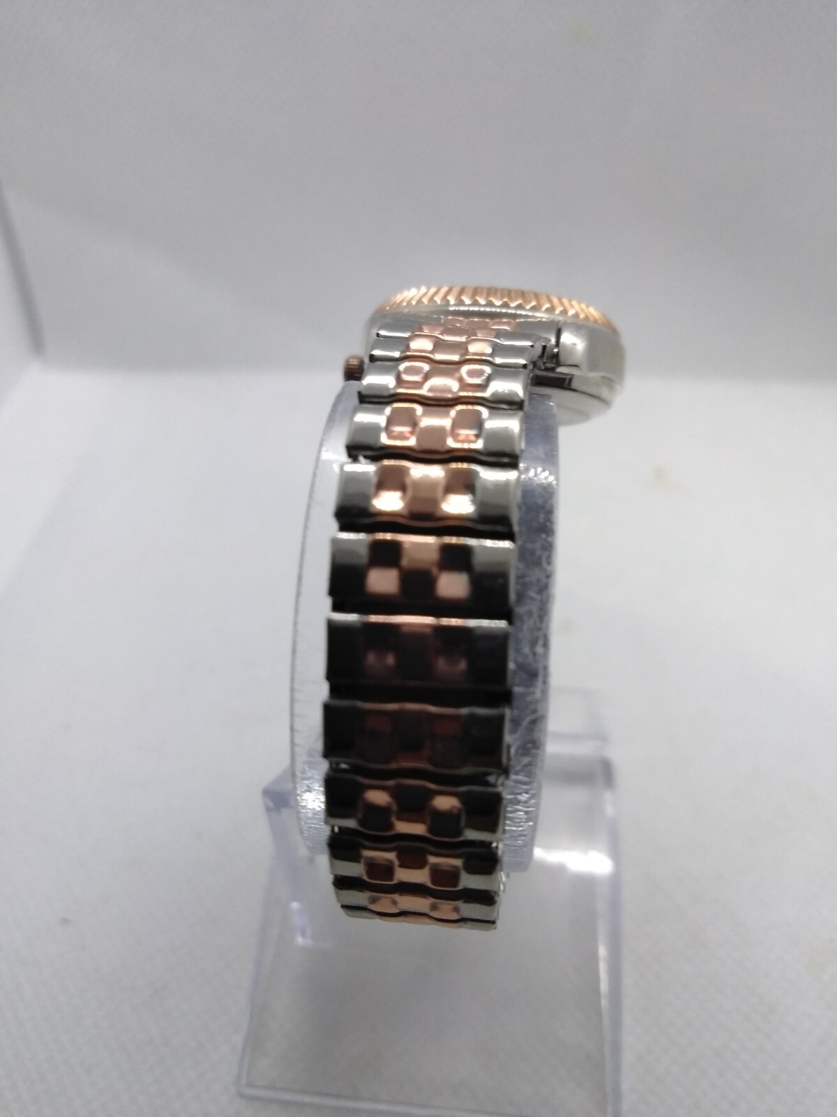 Unbranded Silver & Gold tone watch Stretch Strap Women girls female male Unisex