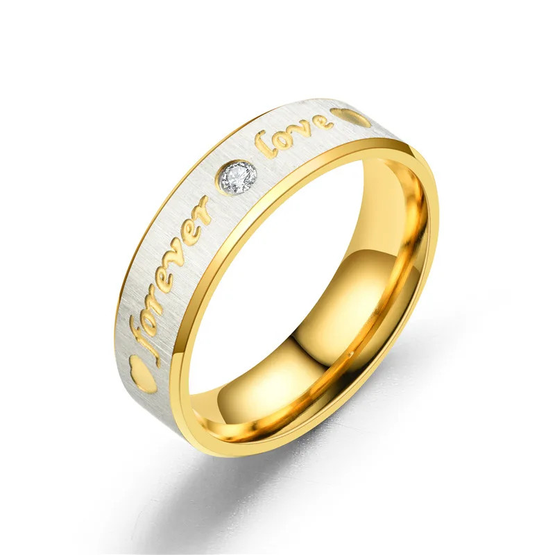 Heart Ring Stainless Steel Tension Mount Wedding Engagement Anniversary Jewelry