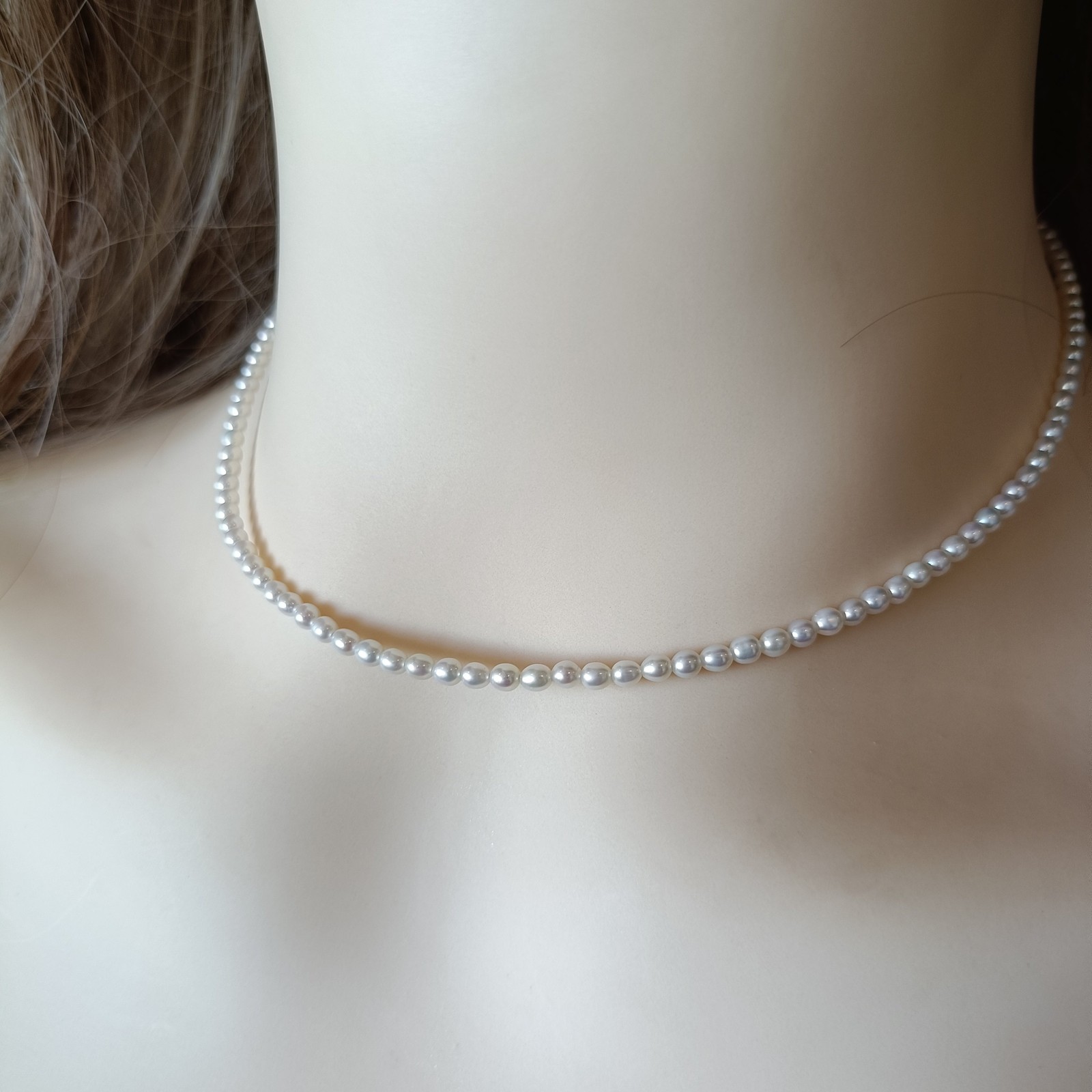 Tiny Real Pearl Choker Necklace | Gold Filled 2-3mm Dainty Bridal Jewelry