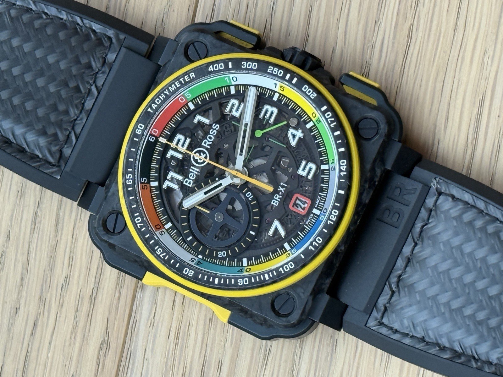 Bell & Ross BR-01 Renault F1 Special Box Papers Skeleton Automatic Chronograph