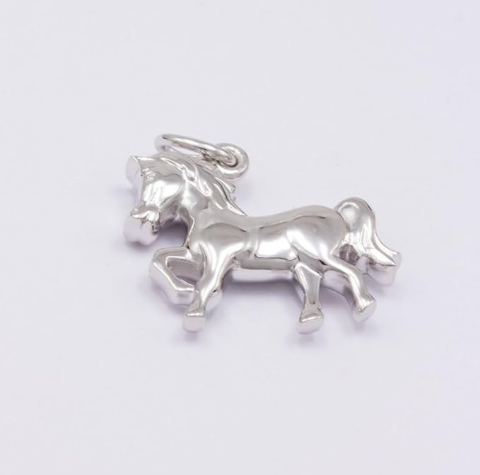 925 Silver Pendant Horse High Polished for Men and Women