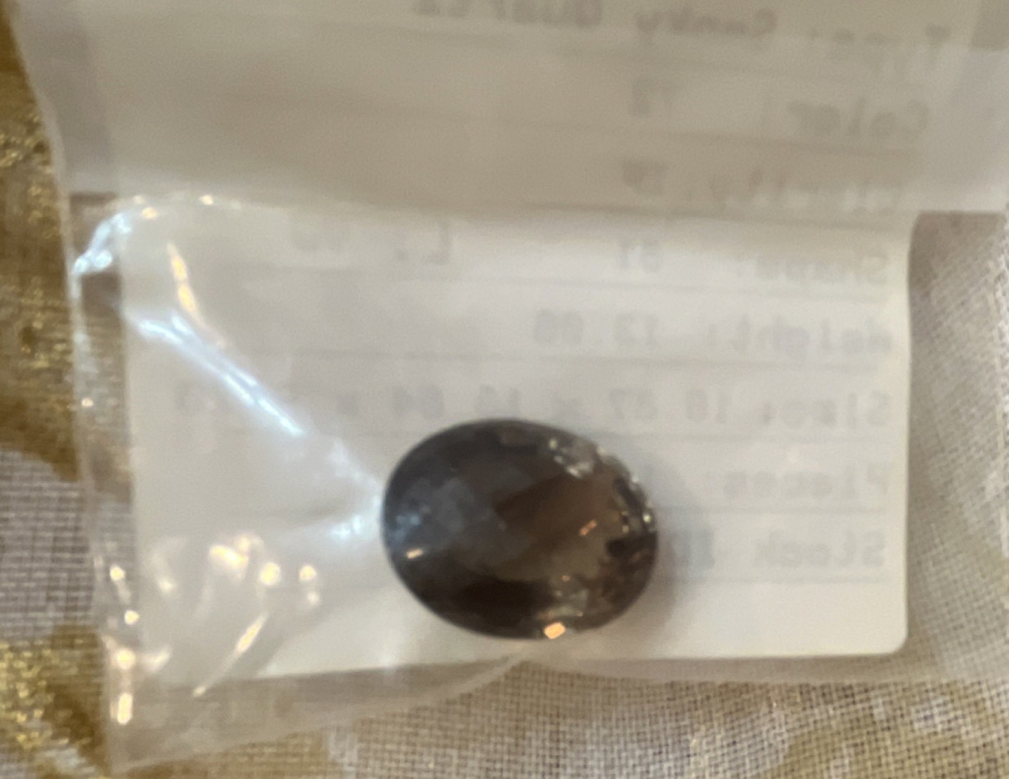 Smoky Quartz Oval IF Clarity 13.06ct Brown Very Good Cut 16.87×13.84mm