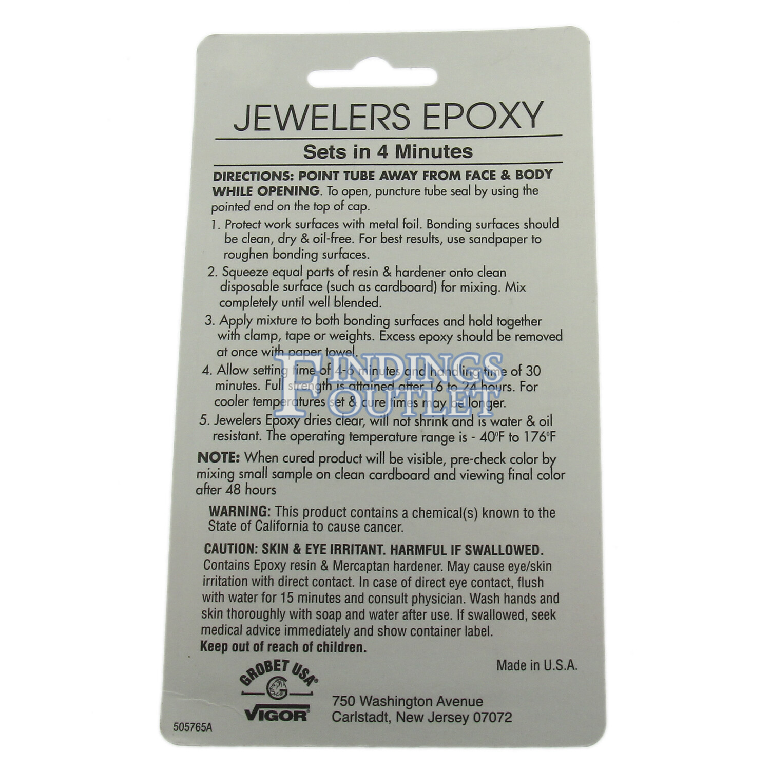 Vigor Jewelers Epoxy 2 Part Resin & Hardener Clear & Colorless Sets In 4 Minutes