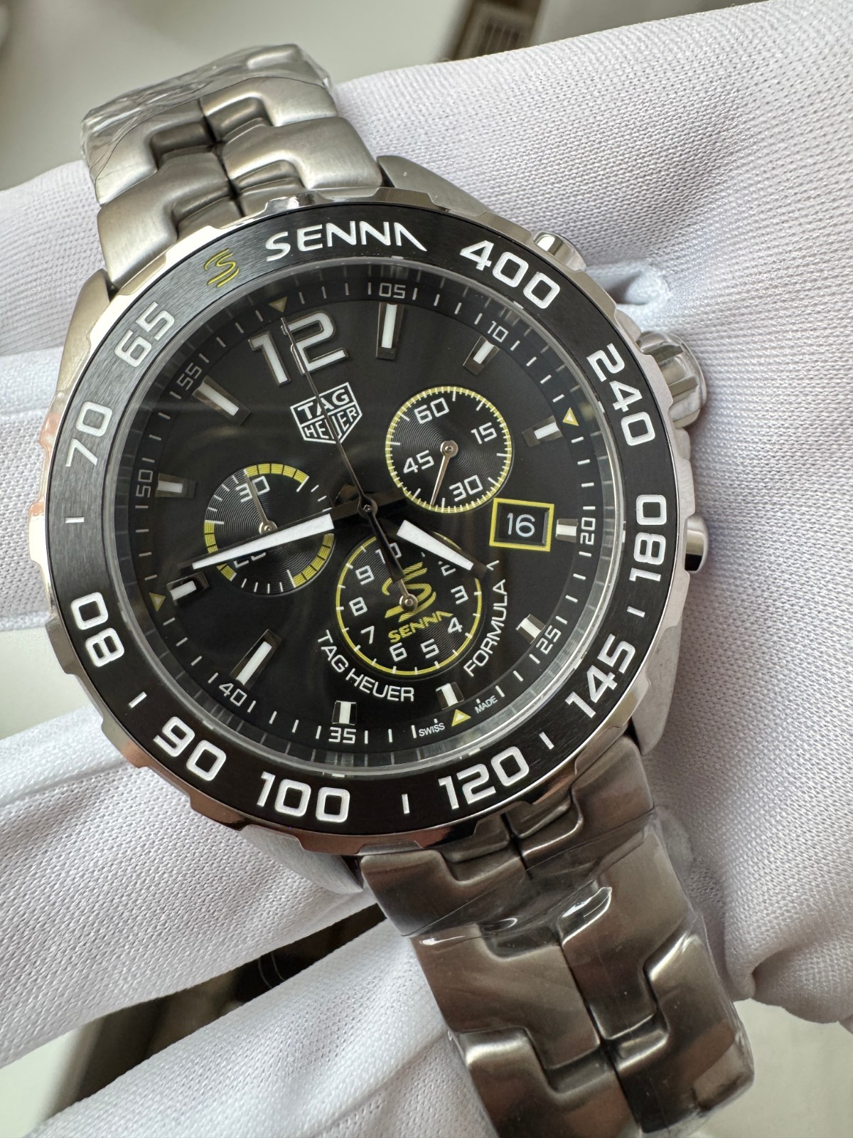TAG HEUER Formula 1 Ayrton Senna Chronograph Quartz Men’s CAZ101AF