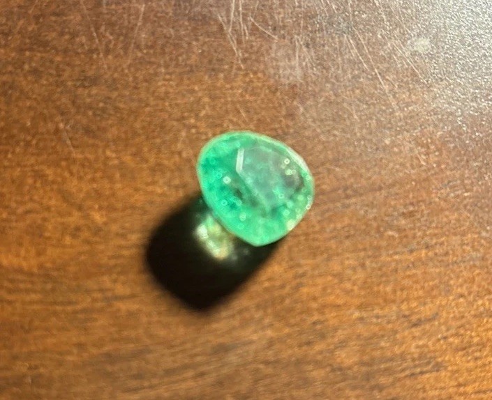 Loose Gemstone 10.90 Ct Natural Emerald Pear Shape Certified