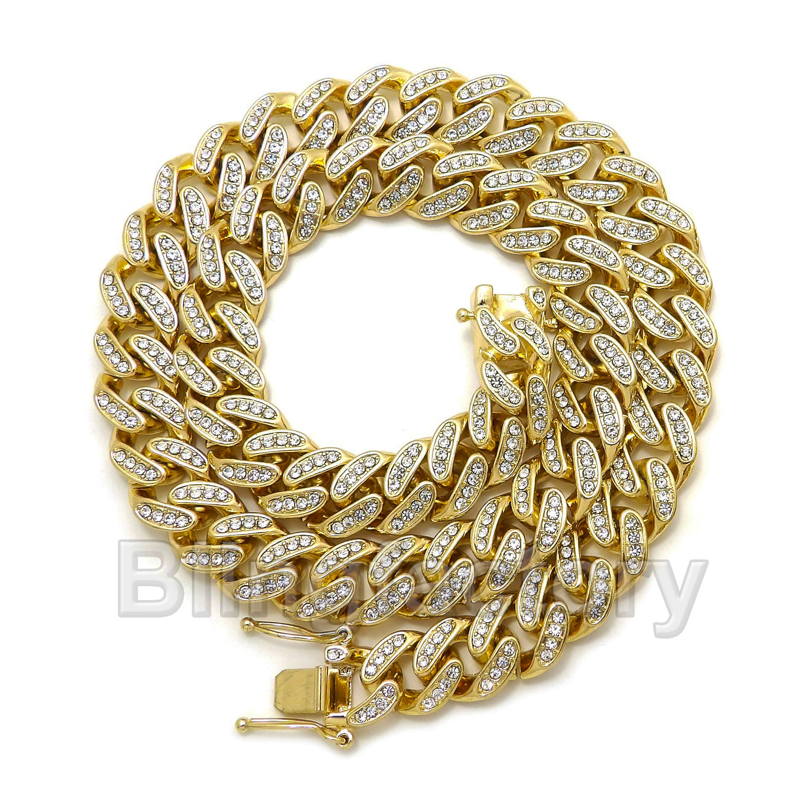 Hip Hop Masked Goon Pendant & 12mm 18″ Full Iced Cuban Choker Chain Necklace