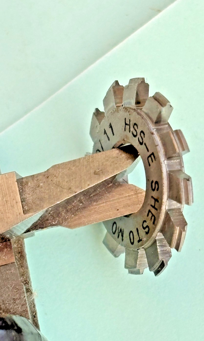 watchmakers lathe gear wheel pinion cutter MO.25-10/11 by SHESTO clock cutter