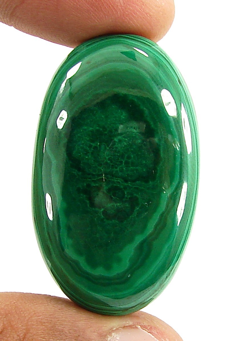 103.50 Ct Natural Green Malachite Loose Gemstone Cabochon Wire Wrap Stone -11236