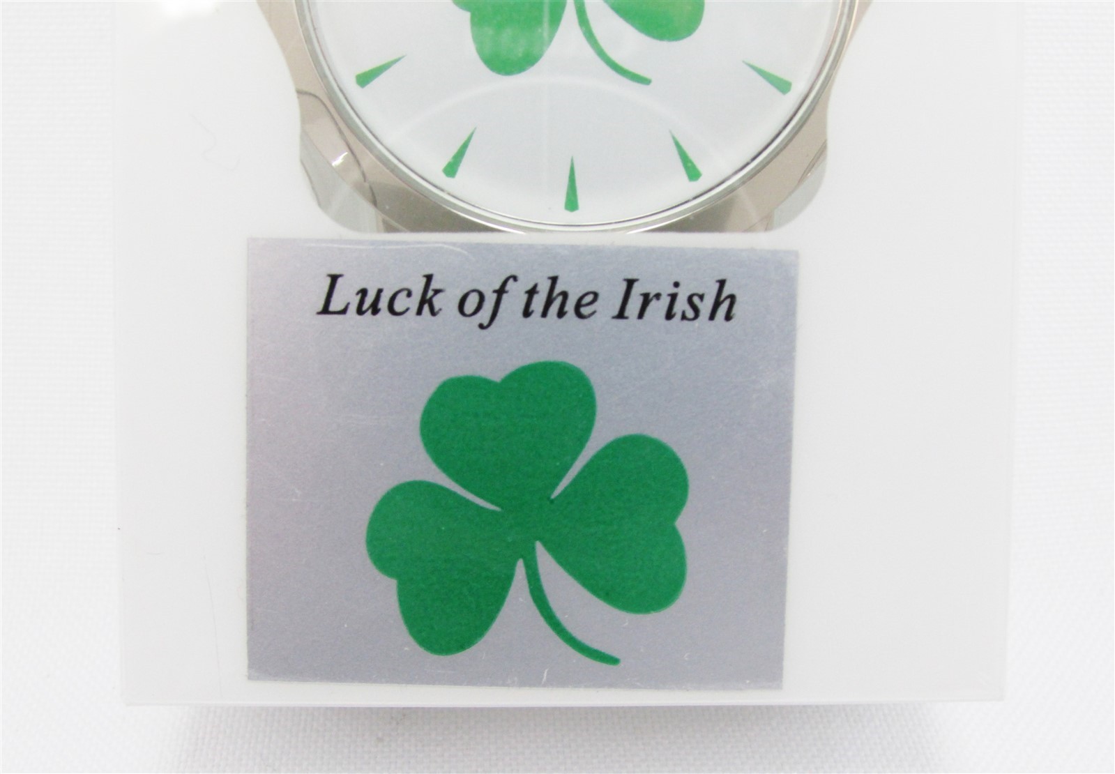 Shamrock Clover Leaf Watch Unisex Irish Wristwatch St. Patrick’s Day Gift Green
