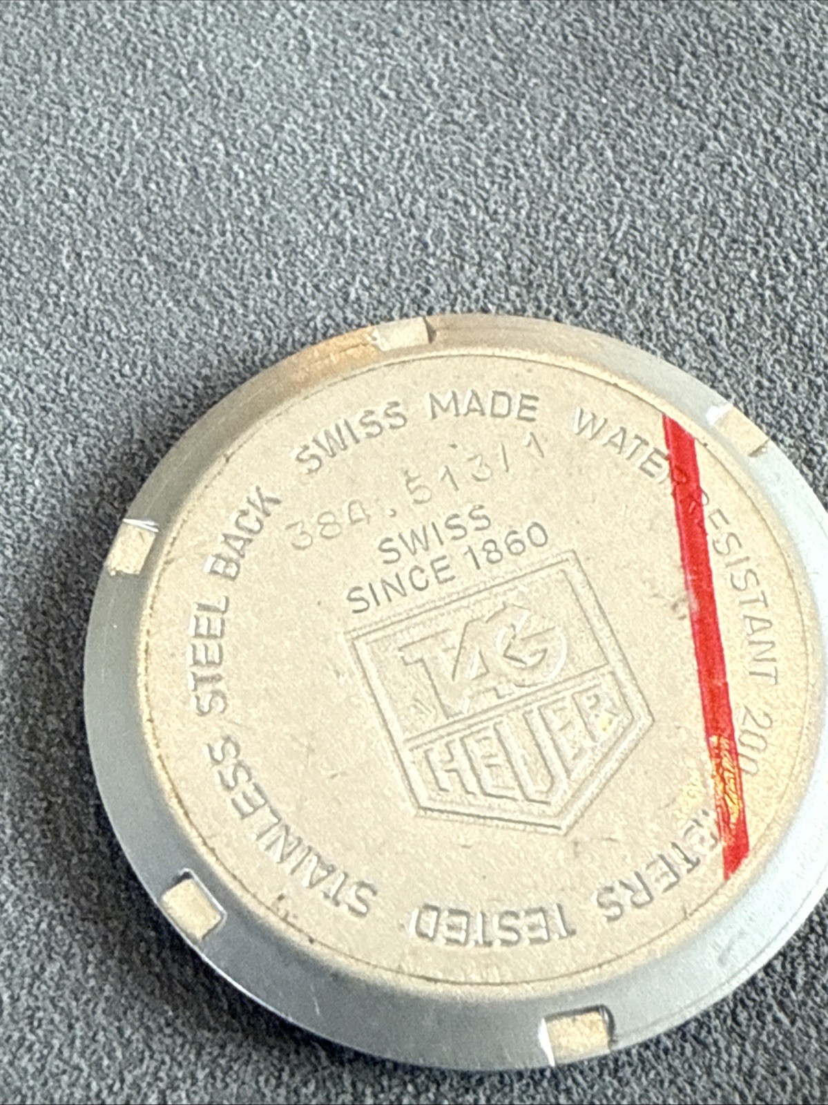 NOS Watch Case Back TAG Heuer Formula One F1 384.513/1 384.513