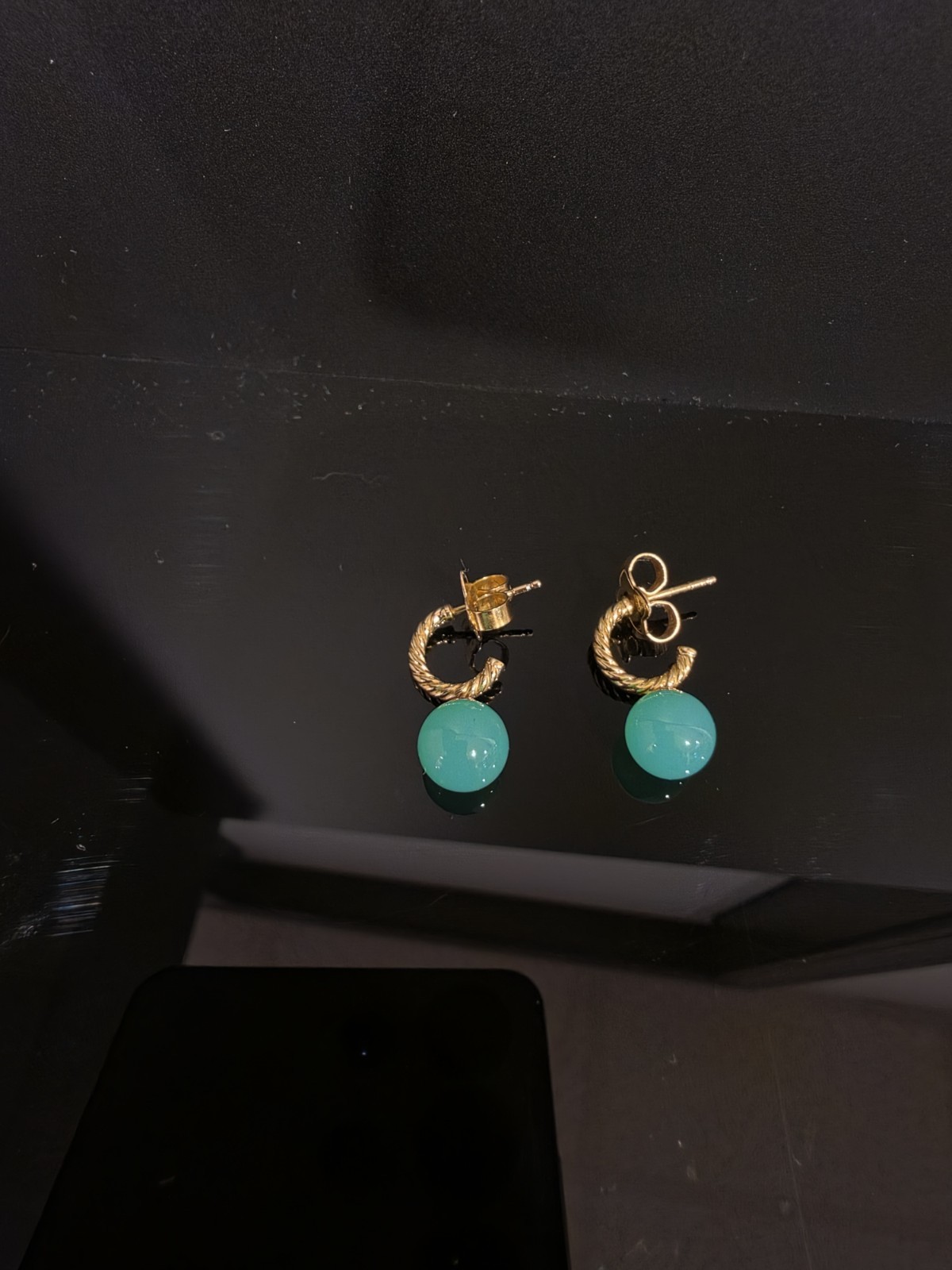 David Yurman Chrysoprase Cable Classics Bracelet & Earrings Set – 18K Gold