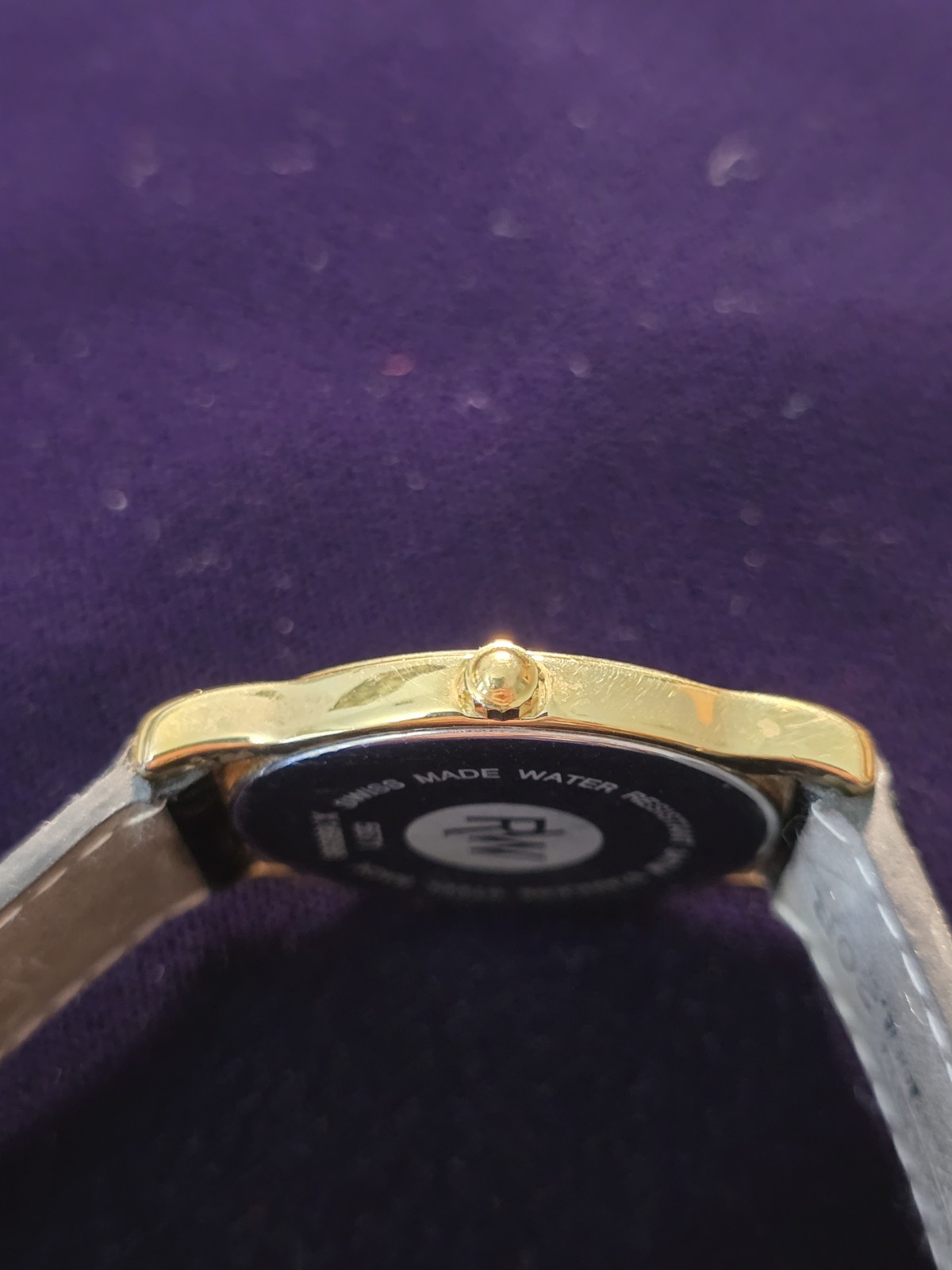 Raymond Weil Geneve 5571 Swiss ETA Roman Dial Gold Tone Watch Runs Perfect