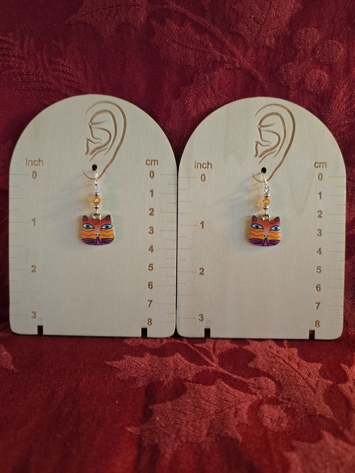 Charm Earrings 925 Sterling Silver Wire With Dogs & Cat Charms Check Them Out!