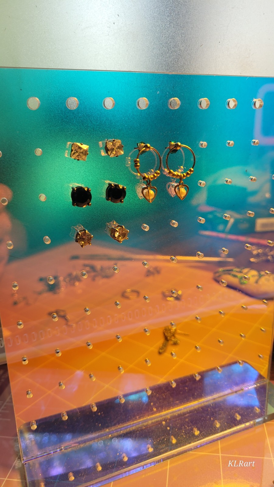 Lot of mismatched stud an hoop earings onsies gothic emo one ear lobe 24 pieces