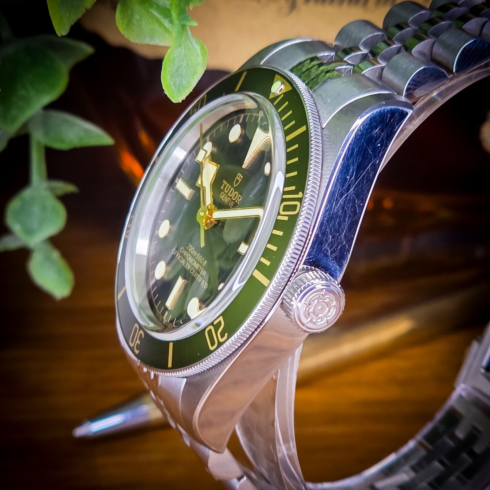 1-of-1 Tudor Black Bay 58 On Jubilee, Green Bezel, 39mm, 79030N