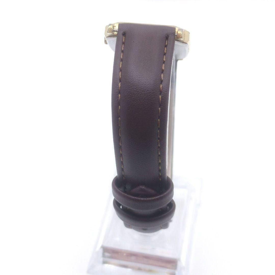 Good Condition SEIKO Boys Men s Watch Octagon New Belt Gold Square Working Item