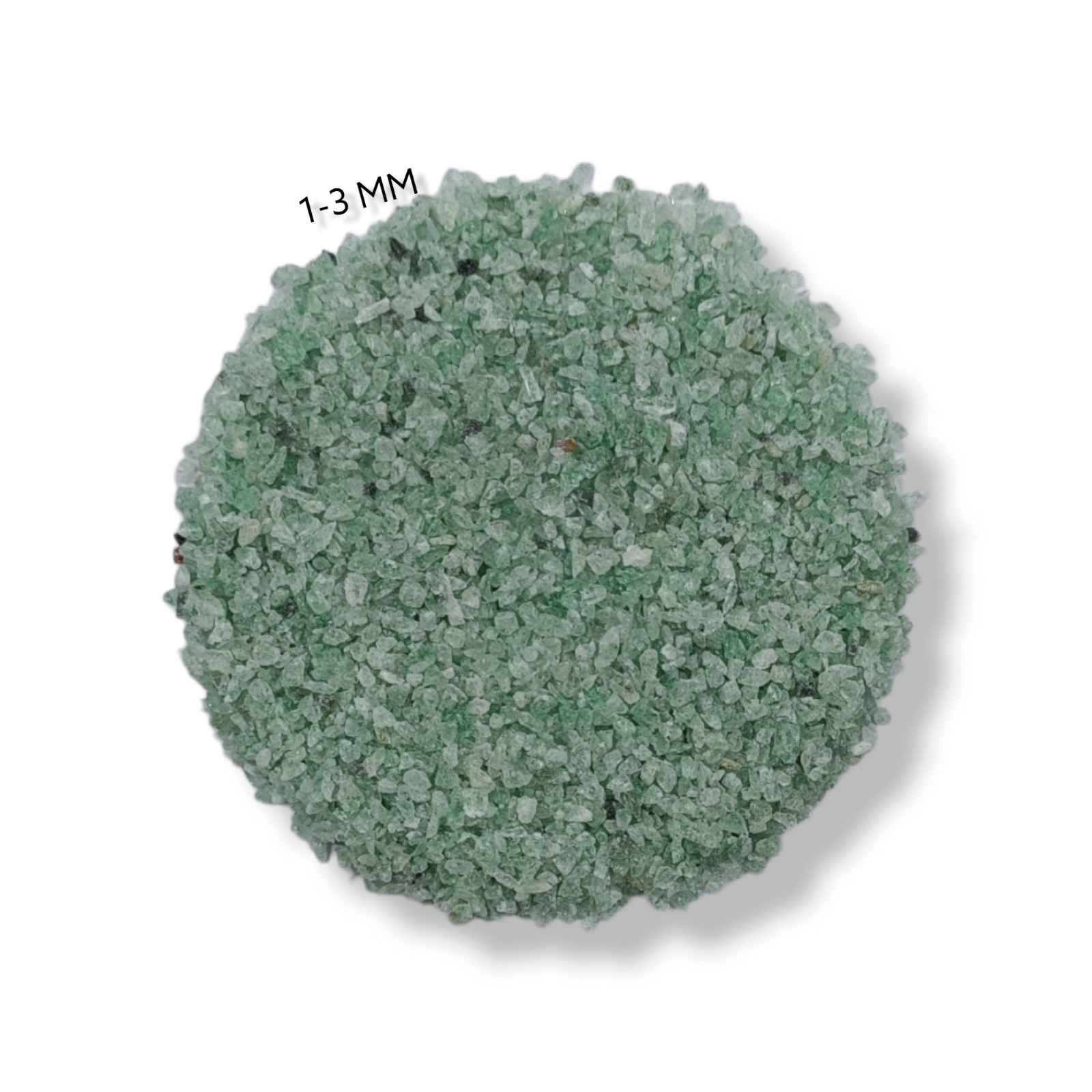 Crushed Green Strawberry Quartz Coarse Inlay Woodworking, Stone Healing Powder