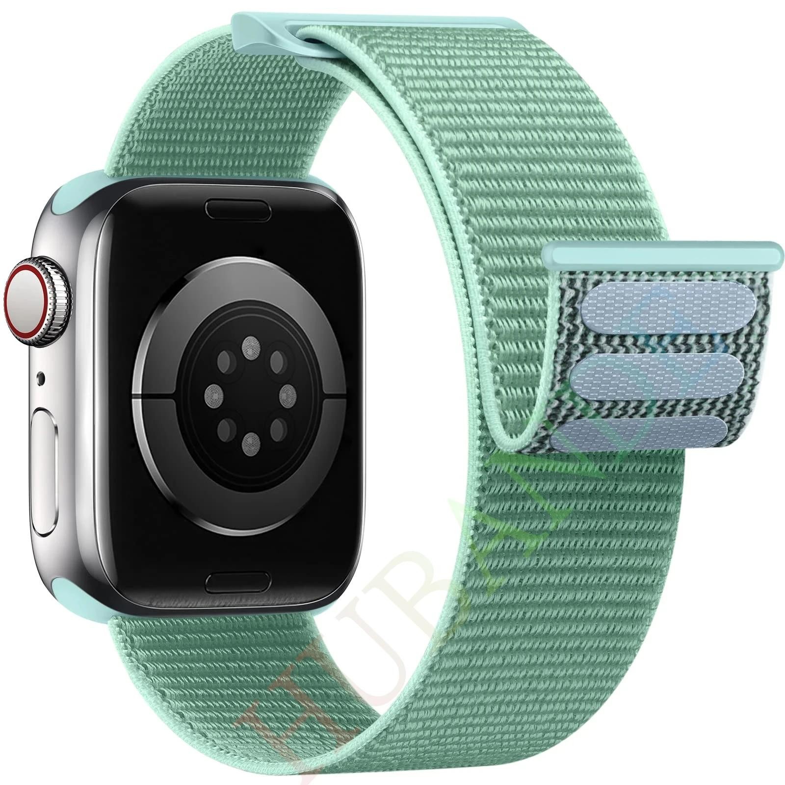 New Nylon Loop Strap Apple Watch Band 46mm 40mm Smart Belt Bracelet for Iwatch