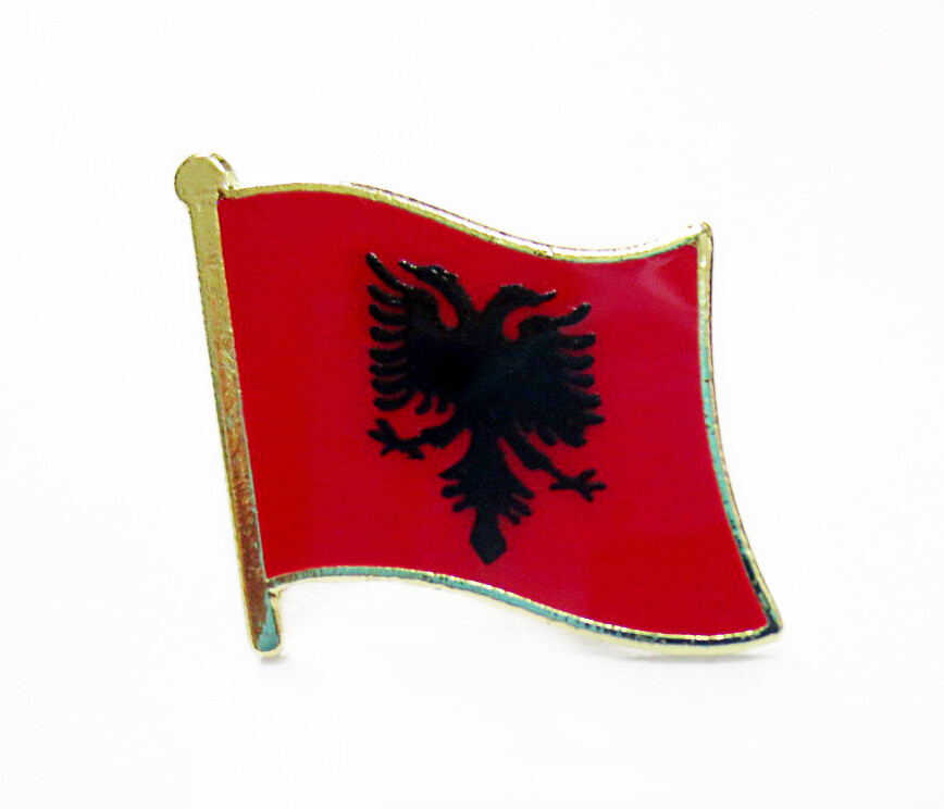 Albania National Flag Metal Lapel Pin Flag Pin