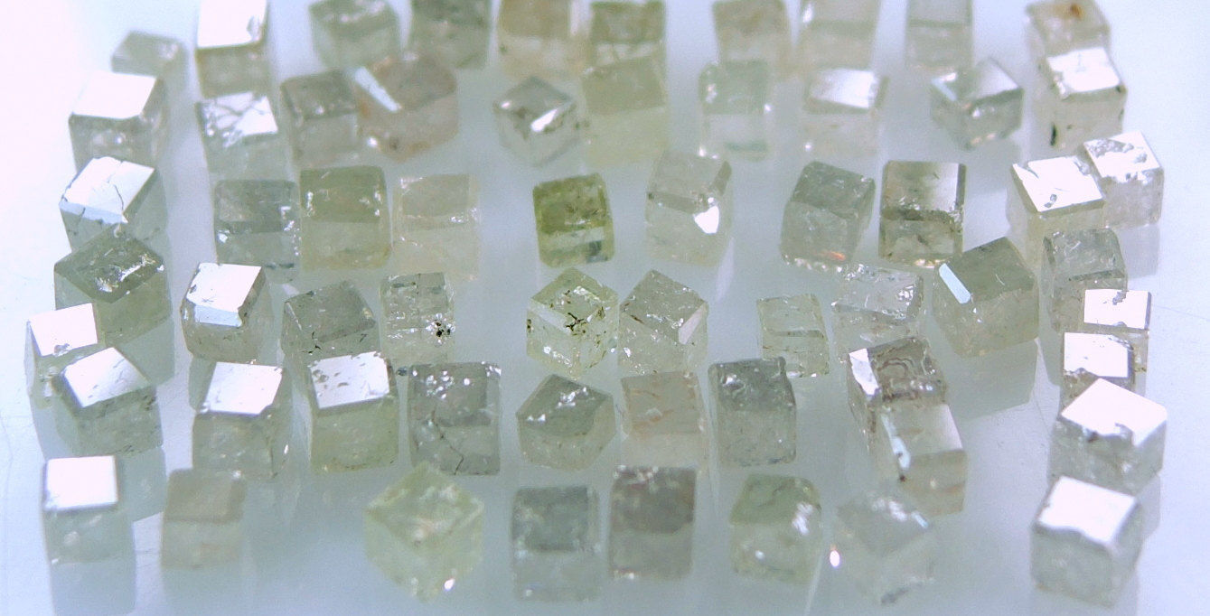 Natural Loose Diamond Polished Undrilled Cube White 1.70 to 2.50 MM 5 Pcs J12