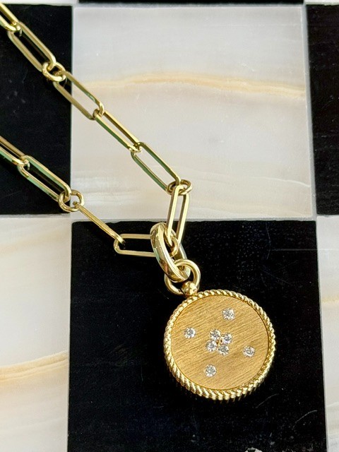 Roberto Coin Venetian Princess 18K Yellow Gold Diamond Necklace