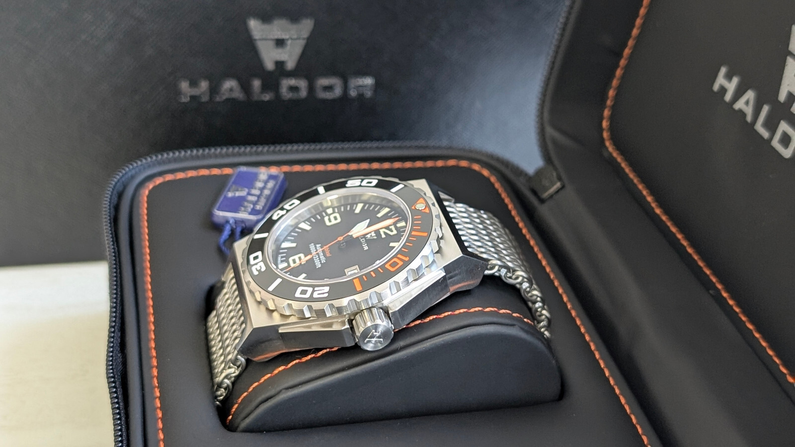 Haldor Abissi 1000M 45.5mm Swiss Automatic Men’s Diver Watch ETA 2824-2 Ceramic