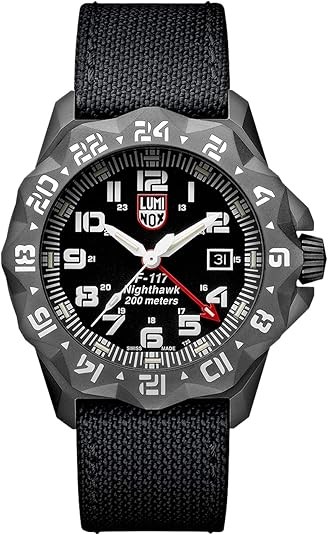 LUMINOX F-117 Nighthawk Men’s XA.6421 Pilot Watch in Black 44mm