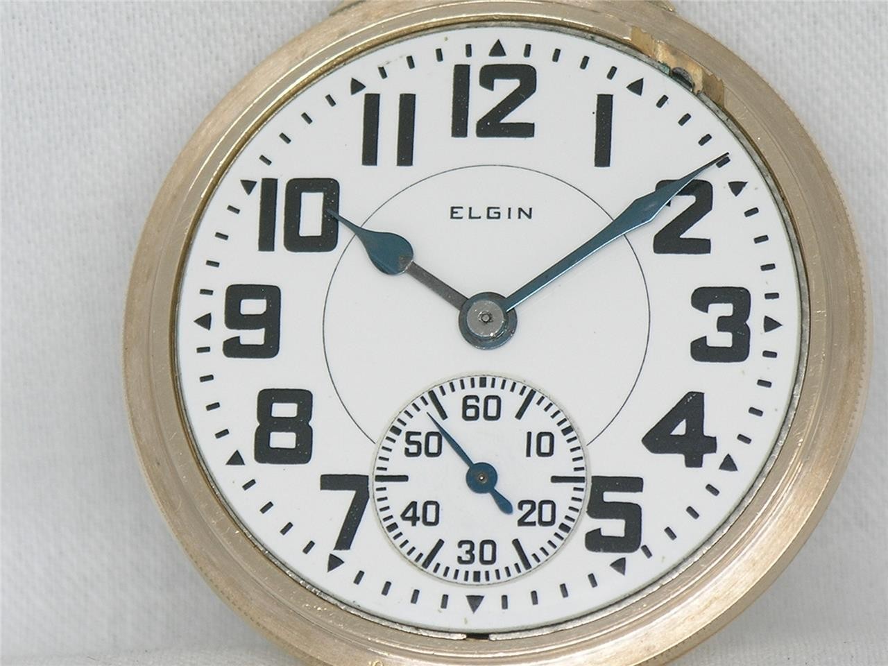 ELGIN 16S 21 JEWEL BW RAYMOND 10K GF SIGNED GRADE 478 RAILROAD WATCH, RUNNING!