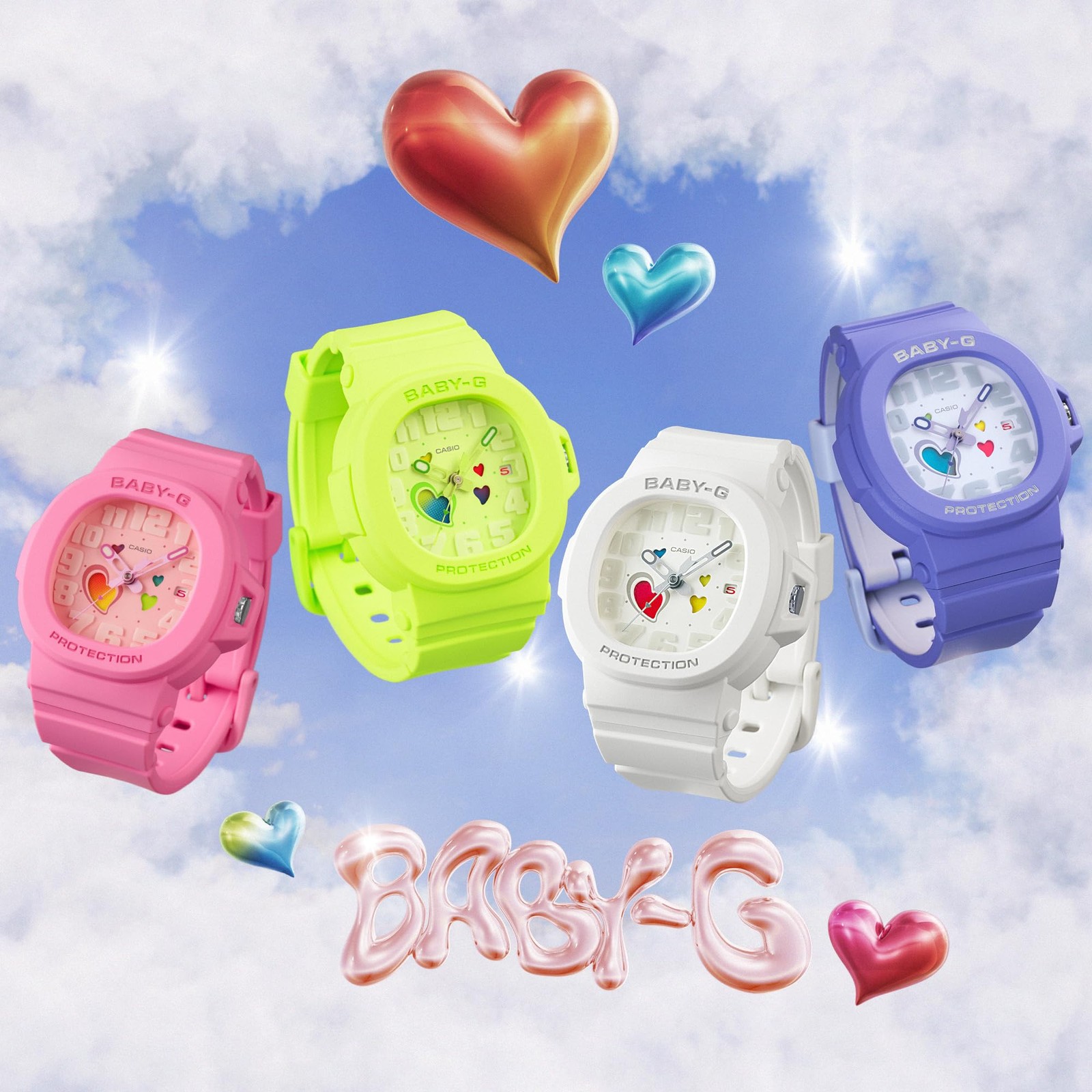 CASIO Baby-G BGA-10-7AJF White Stainless Steel Women’s Watch New in Box
