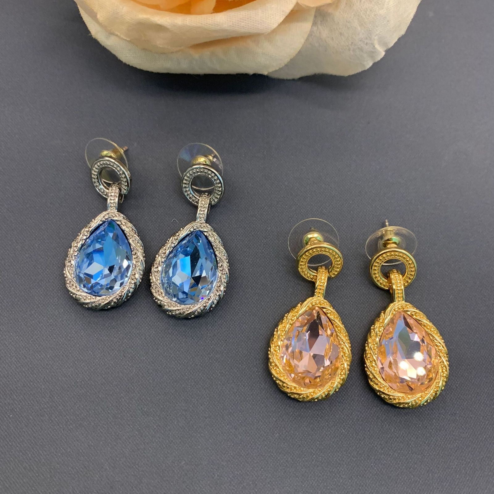 Fashion Fresh And Sweet Water Drop Pendant Earrings Stud Exquisite Jewelry Gifts