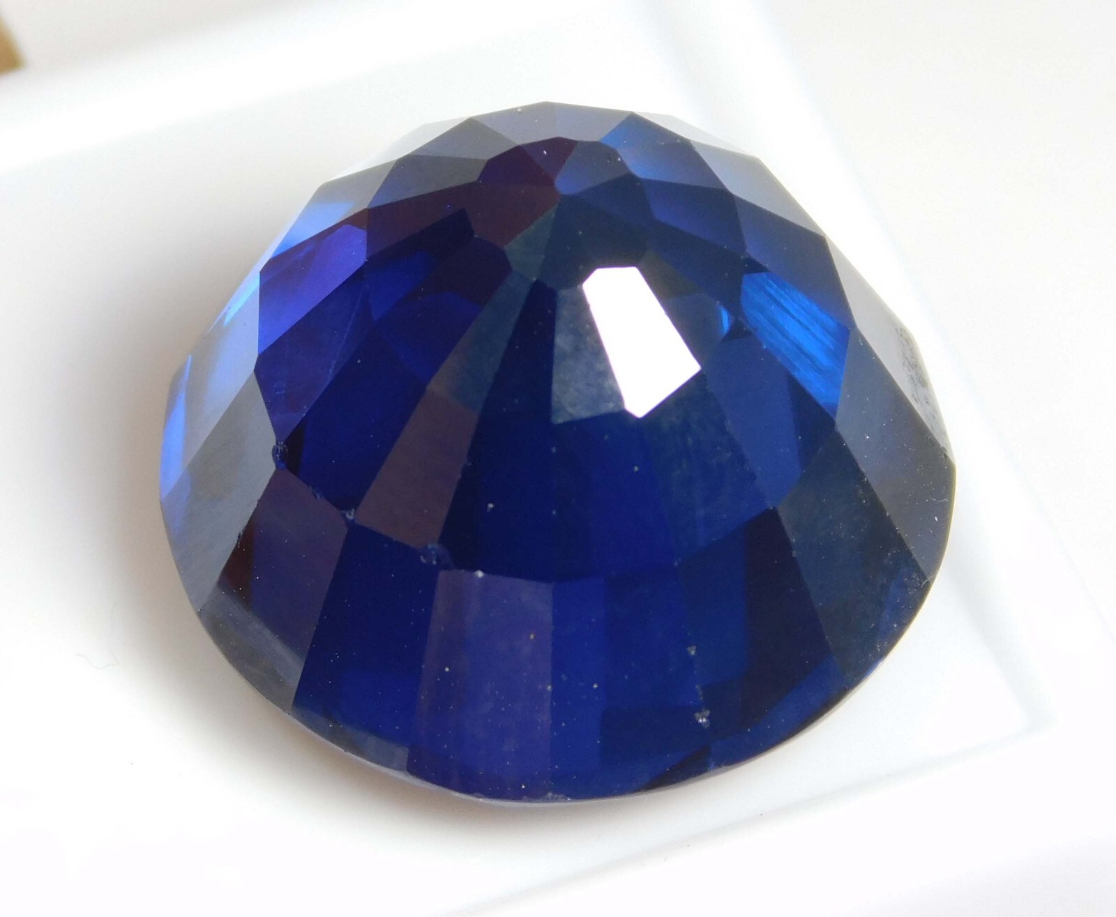32.20 Ct Arkansas Blue Benitoite Certified Round Cut Rare Natural Gems