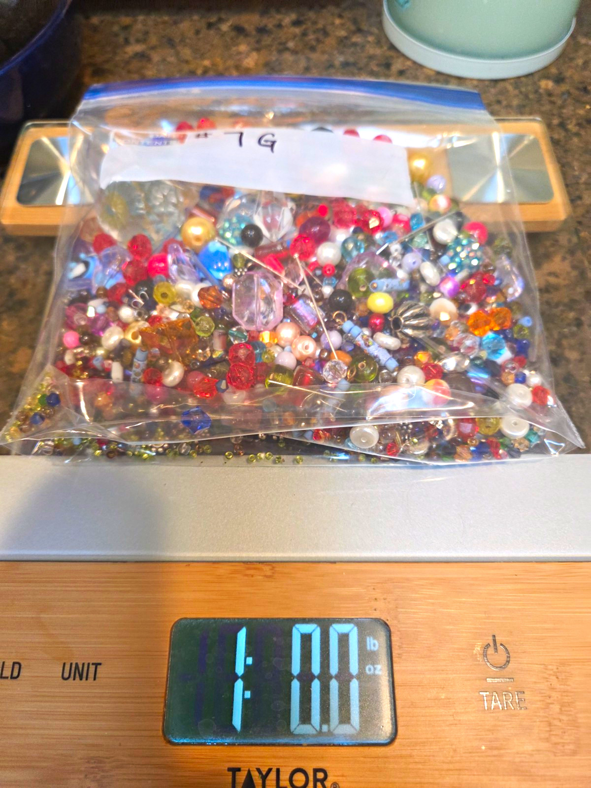 Assorted Multicolor Mixed Loose Beads Lot, Glass/Plastic/Metal, Faceted