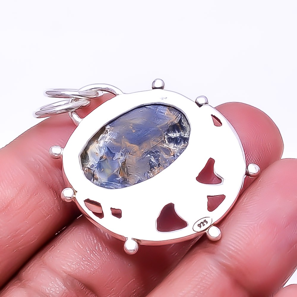 Pietersite – Namibea 925 Sterling Silver Pendant 1.64″ P4, Christmas Gift